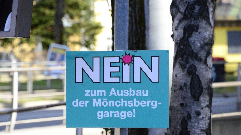 Demo gegen Ausbau Mönchsberggarage, III