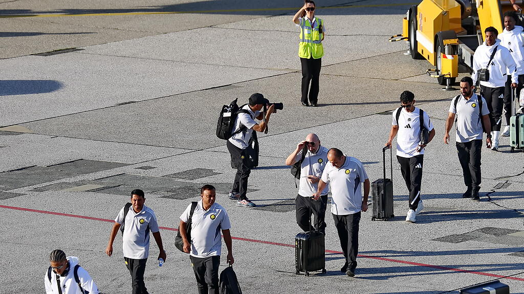 Ankunft von Al-Nassr am Salzburger Flughafen