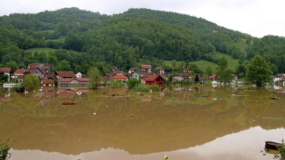 Überschwemmungen in Serbien und Bosnien