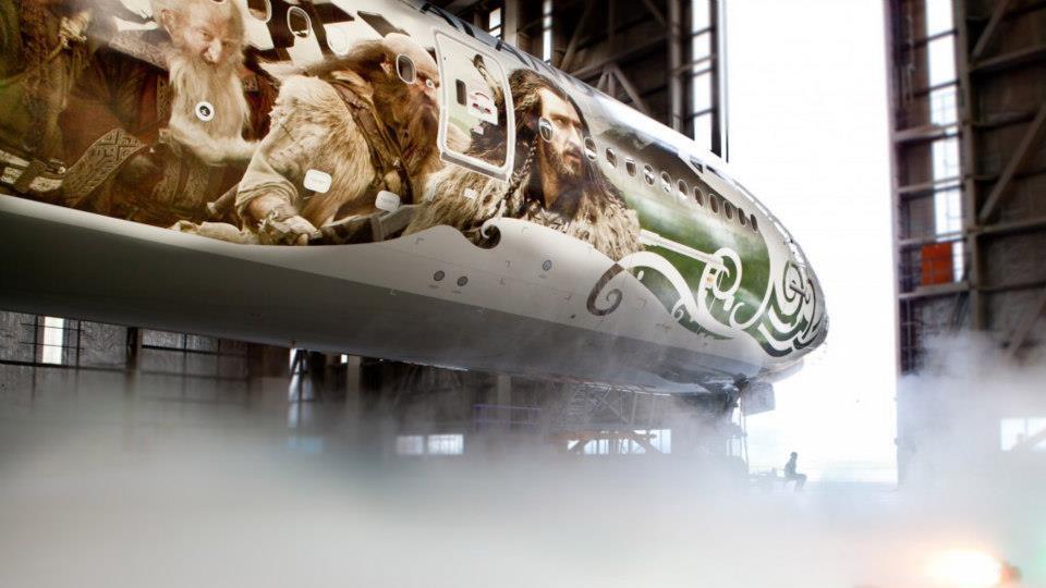 Das Flugzeug zum Hobbit-Film