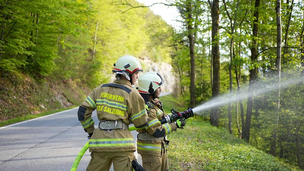 Feuerwehrübung in Guggenthal