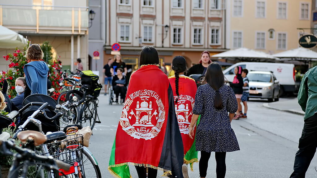 Demo in Salzburg für Afghanistan
