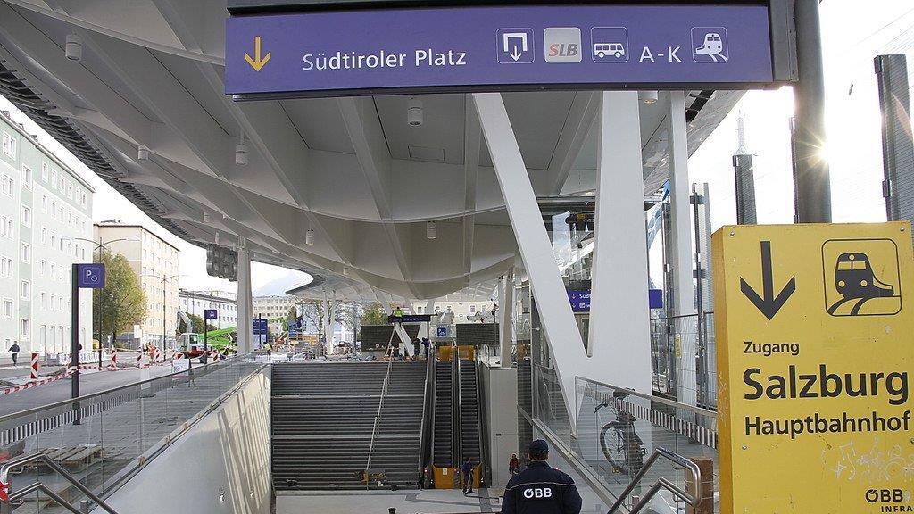 Finale Arbeiten am Salzburger Hauptbahnhof