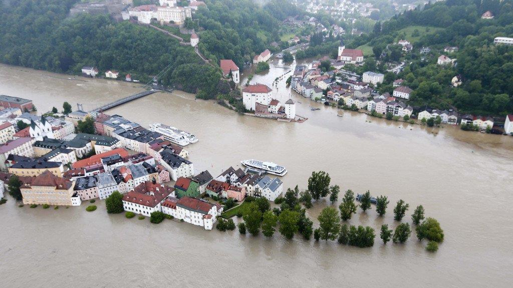 Schärding aus der Luft