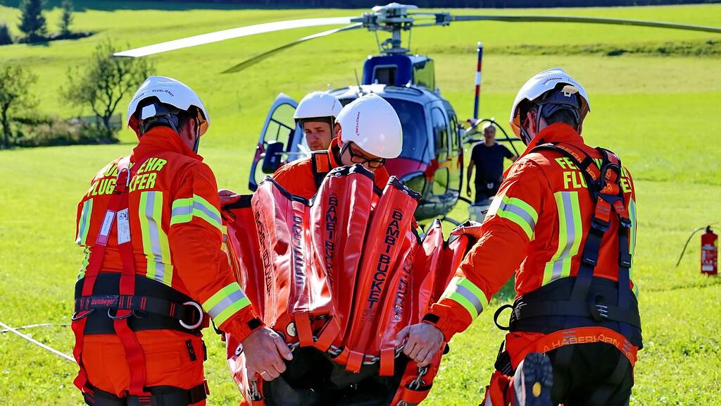 Waldbrand-Übung in Koppl und am Nockstein