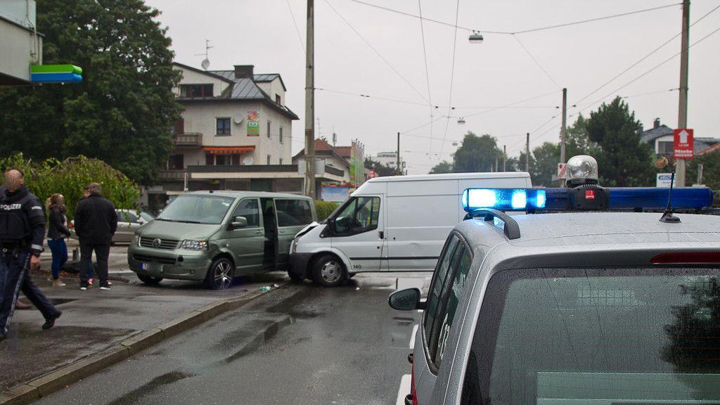 Geldtransporter in Unfall verwickelt