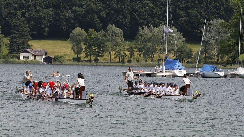 Drachenboot-Action am Mattsee