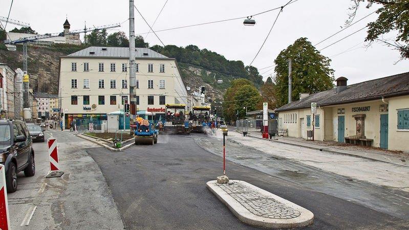 Franz Josef Kai wird asphaltiert