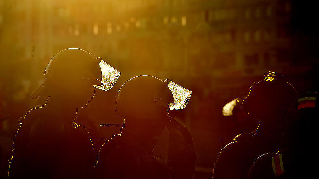 Die Sicherheitskräfte schritten gegen friedliche Demonstranten ein