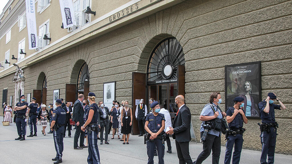 Festspiele, Van der Bellen, Rabl-Stadler, Crepaz