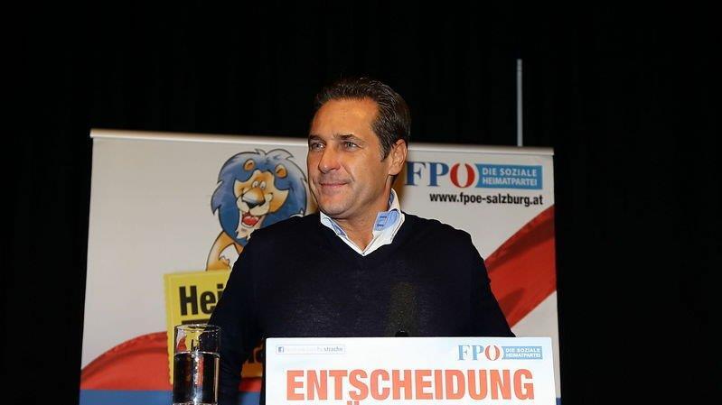 H.C. Strache im Stiegl-Keller