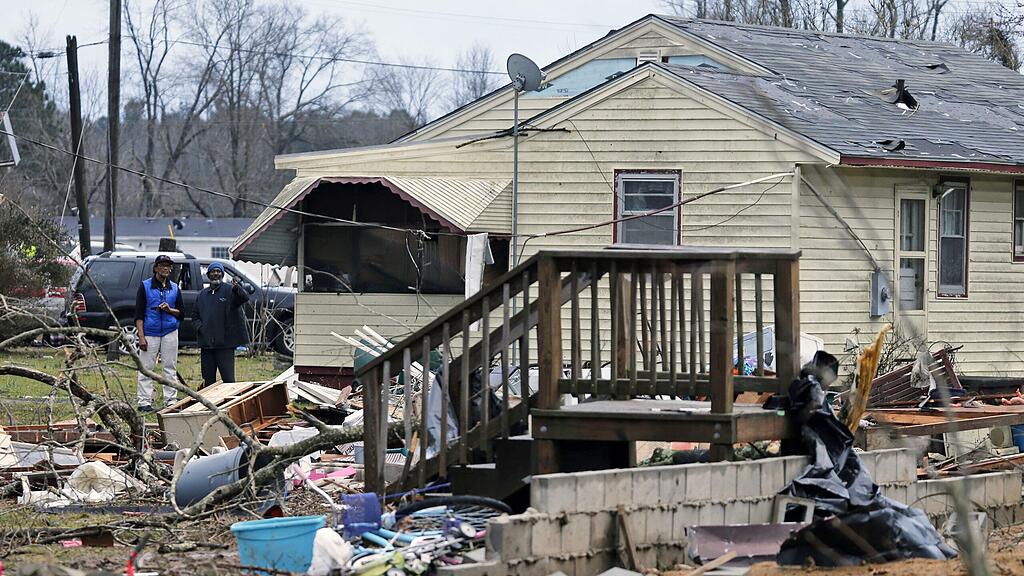 Das Unwetter wütete im US-Bundesstaat Virginia.