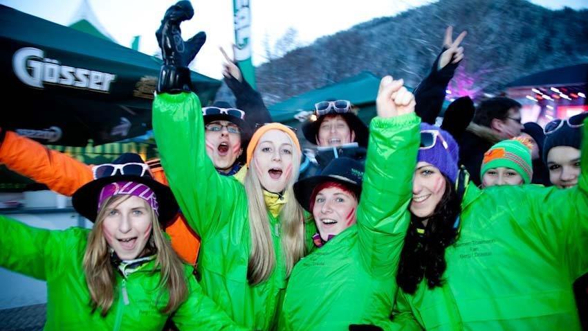 Super-Fan-Stimmung in Flachau