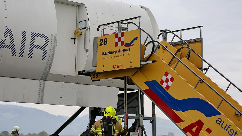 Große Übung am Salzburger Flughafen