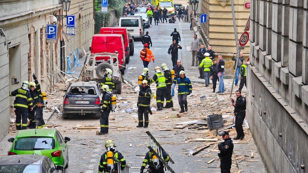 Schwere Explosion in Prag