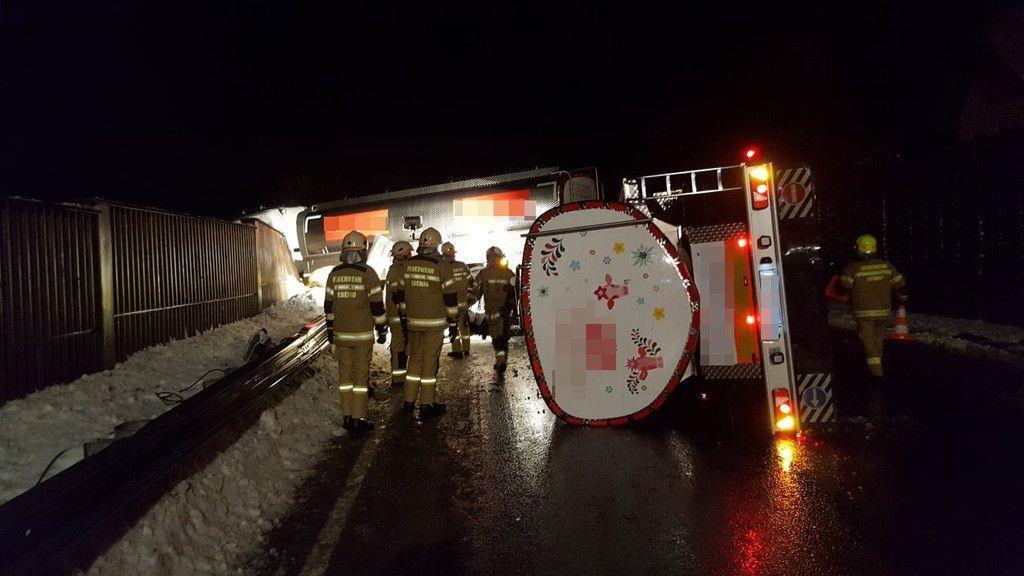 Lkw-Unfall in Ebenau