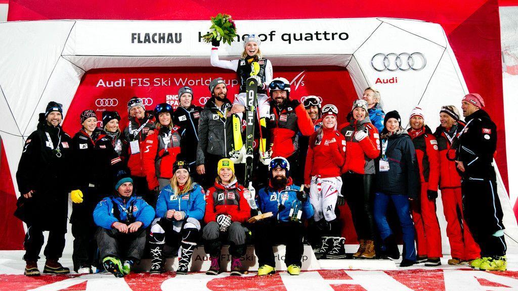 Mega-Stimmung beim Nachtslalom in Flachau