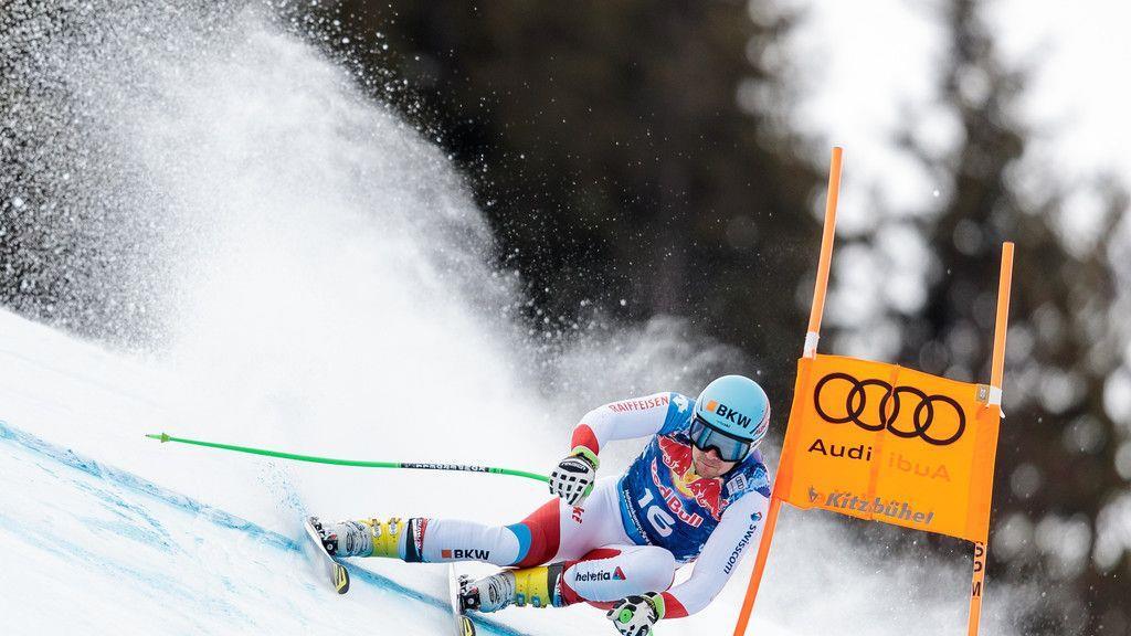 Abfahrtstraining in Kitzbühel