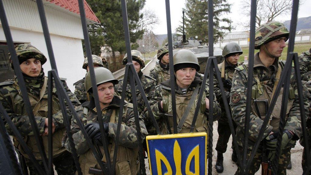 Stationierte Soldaten auf der Krim