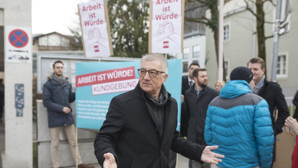 Demonstration der SPÖ