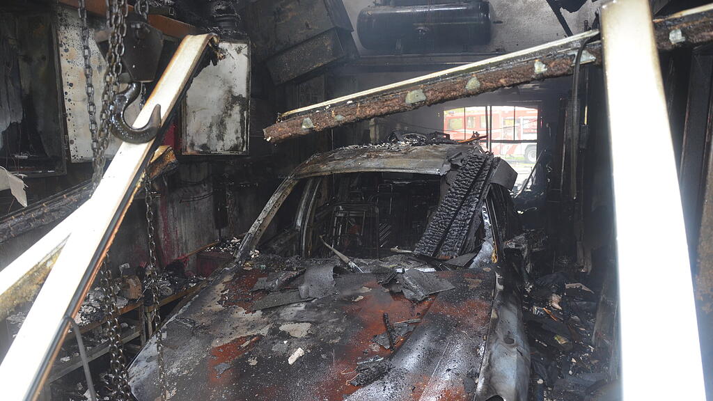 Abtenau Feuerwehr Brand Garage