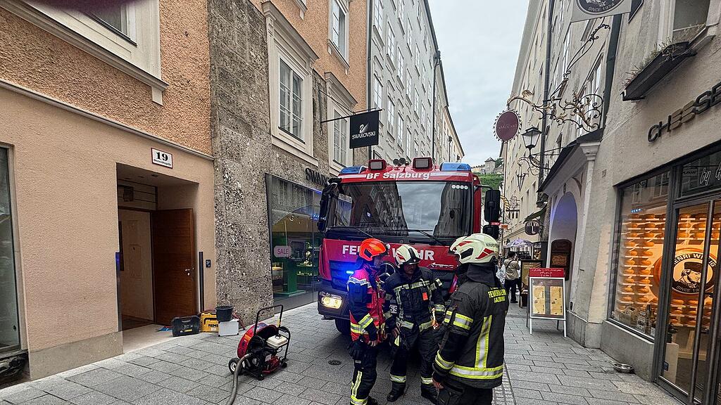 Feuerwehreinsatz Getreidegasse