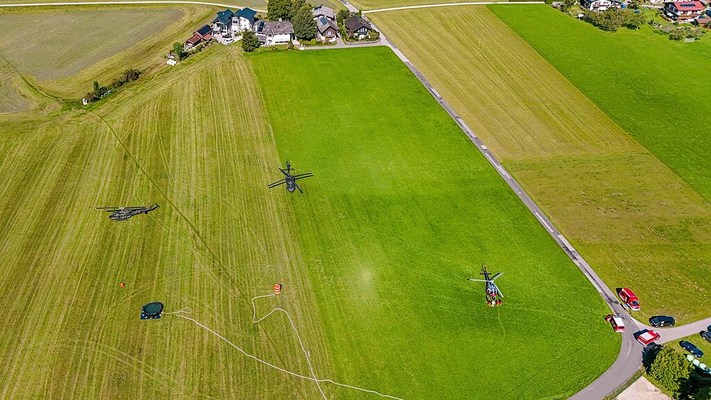 Waldbrandübung Großgmain