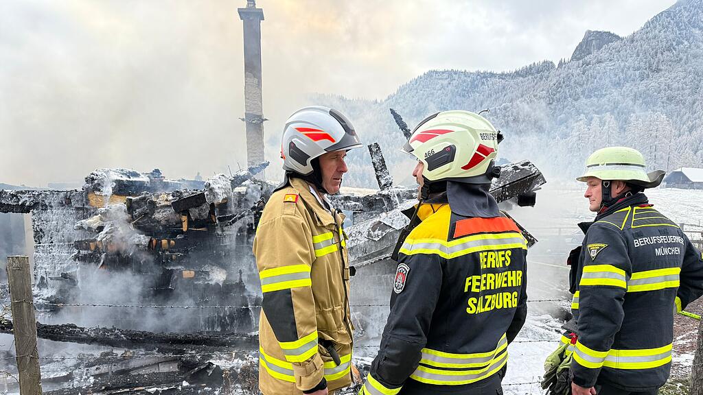 Buchbergalm in St. Gilgen abgebrannt