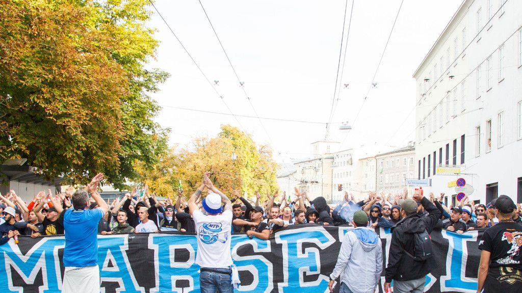 Fanmarsch Marseille vs. RB Salzburg