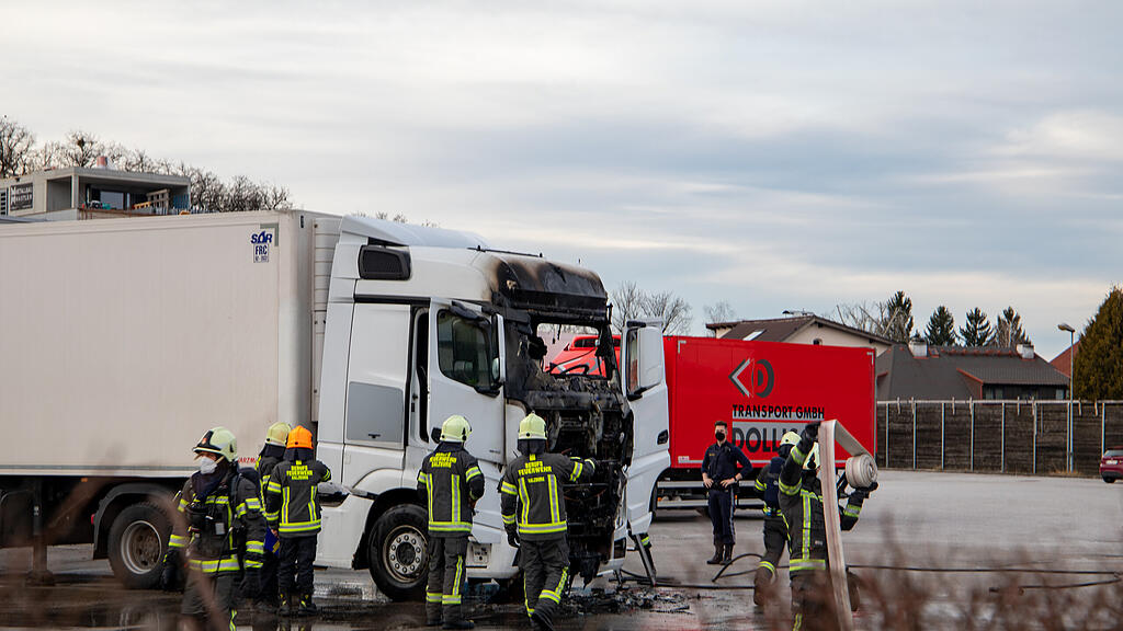 Lkw-Brand Spedition Salzburg