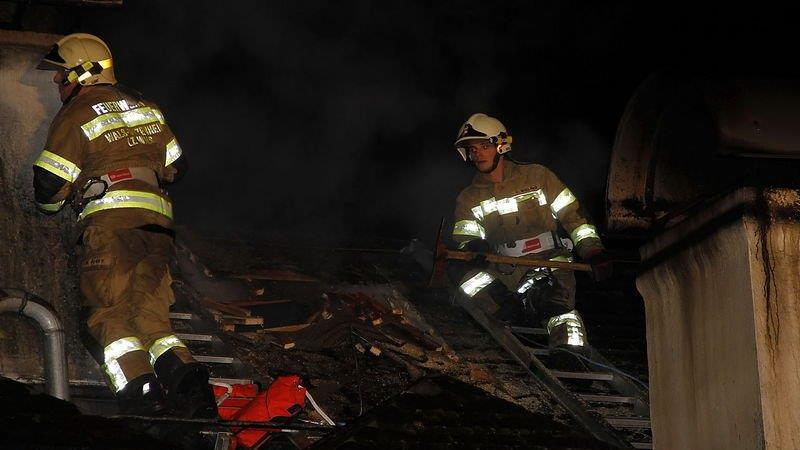 Dachstuhlbrand in Großgmain
