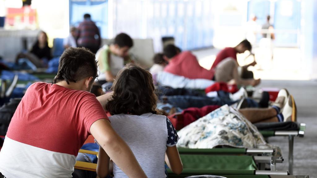Flüchtlingsbetreuungsstelle in Nickelsdorf