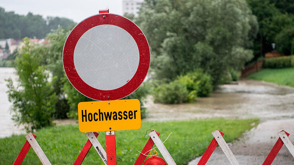 Hochwasser, Absperrung, SB