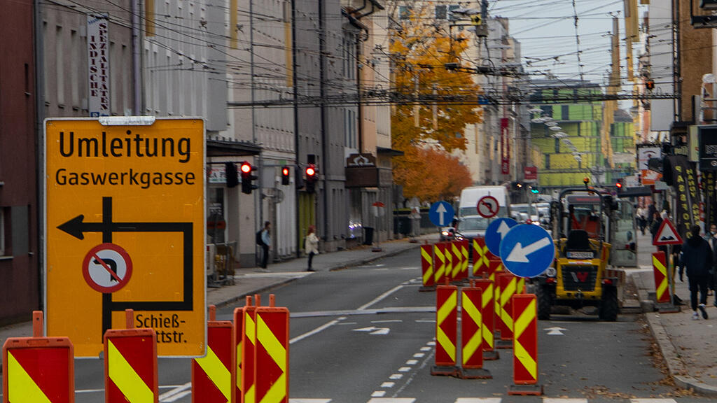 Baustelle Ignaz-Harrer-Straße