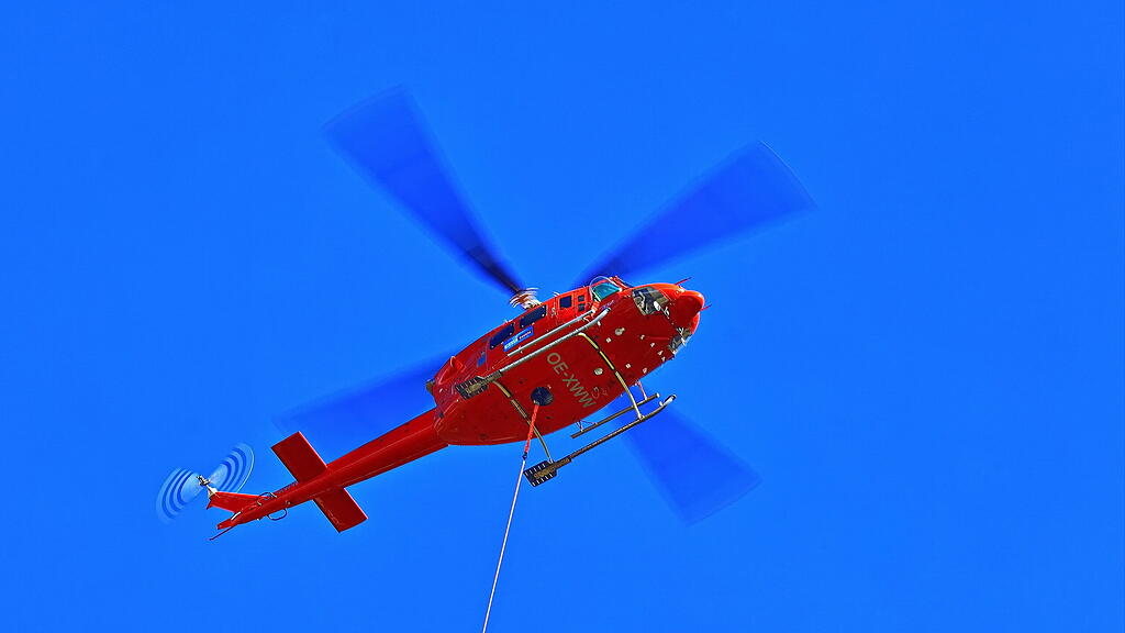Hubschrauber am Kapuzinerberg