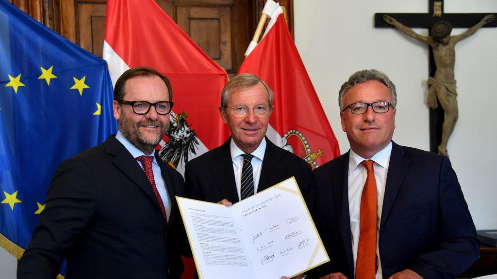 Salzburger Landesregierung unterzeichnet Koalitionsvertrag