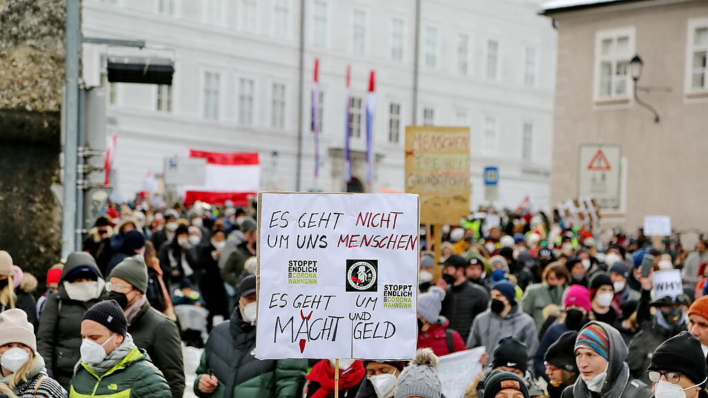 Corona-Demo in Salzburg