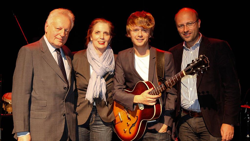 Der niederländische Jazzsänger (3.v.l.) bei seinem ersten Auftritt in Österreich