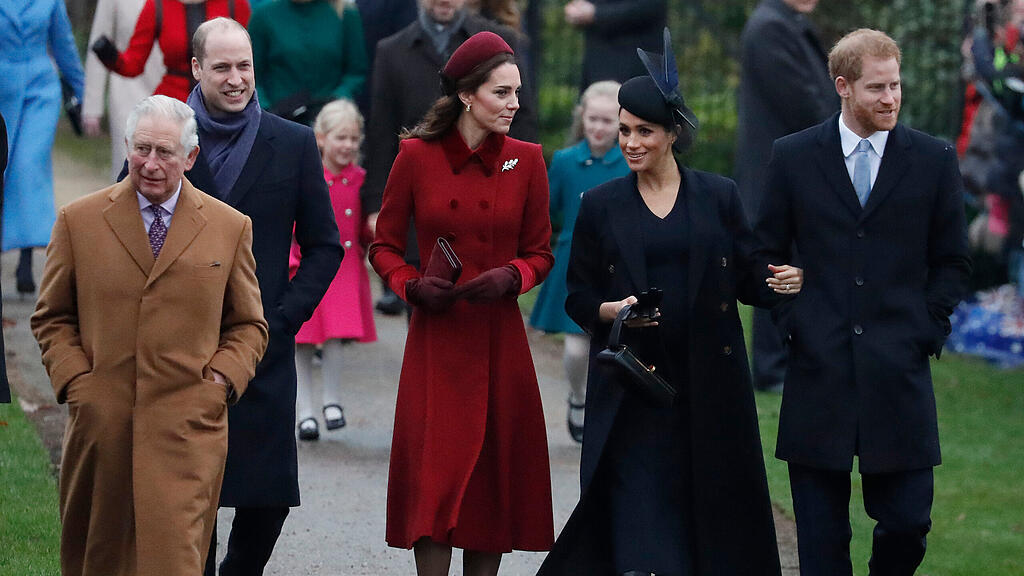 Royals auf Weg zum Weihnachtsgottesdienst