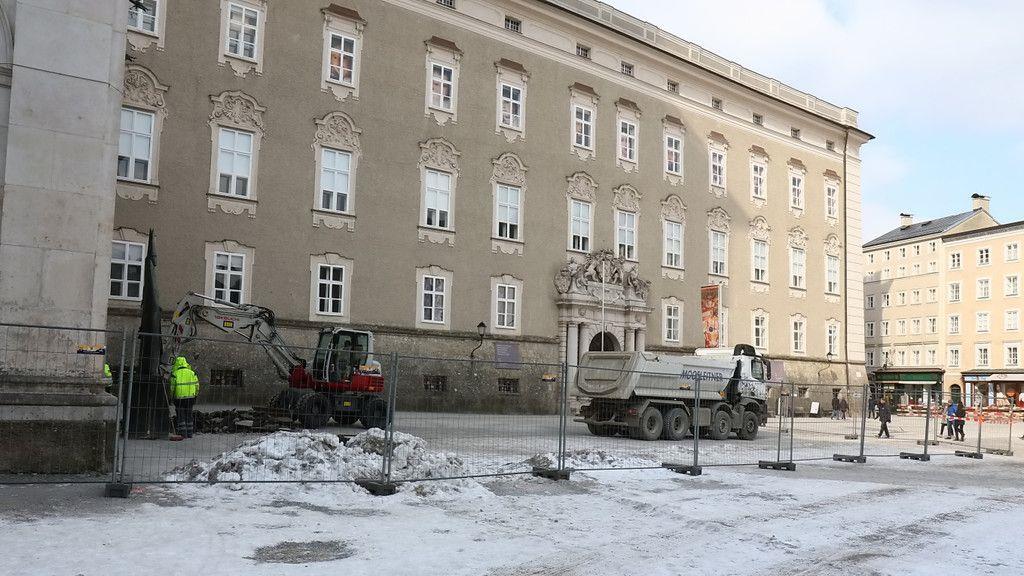 Umfangreiche Bauarbeiten am Residenzplatz
