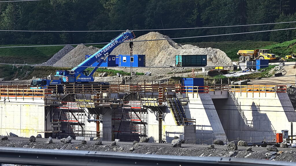 Baustelle Kraftwerk Stegenwald