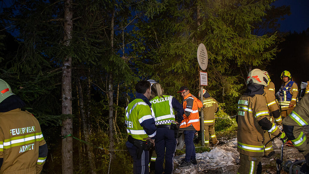 Simulierter Verkehrsunfall beim Wiestalstausee! 125 Jahre FW Tennengeau