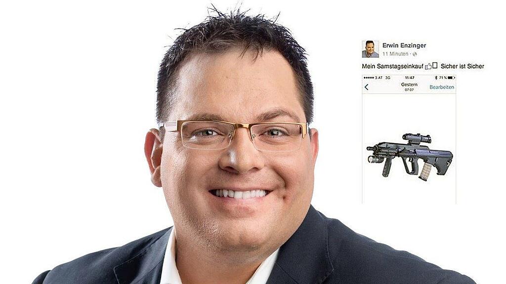 Enzinger löschte das Posting kurz danach wieder.