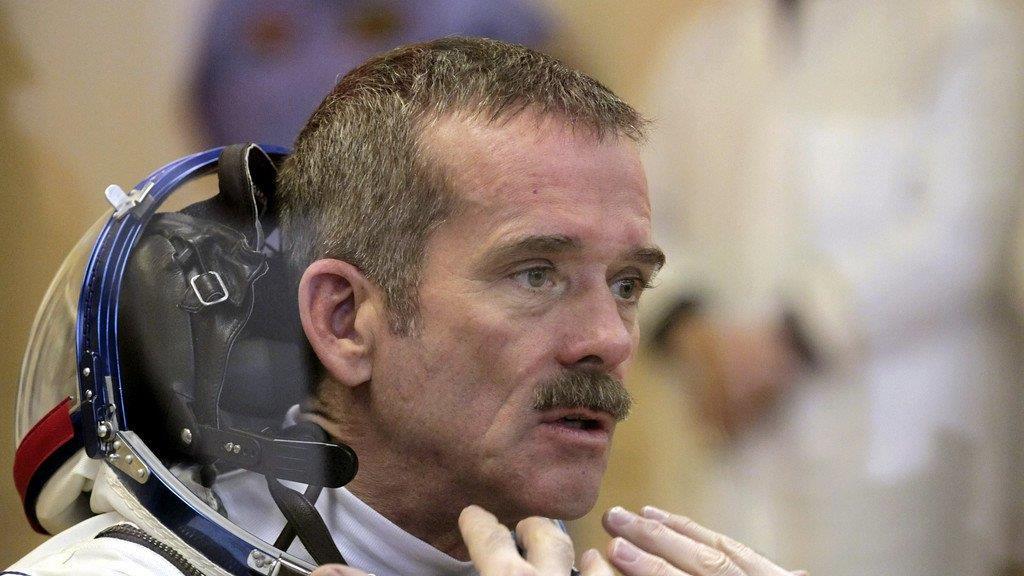 Astronaut Chris Hadfield auf der ISS