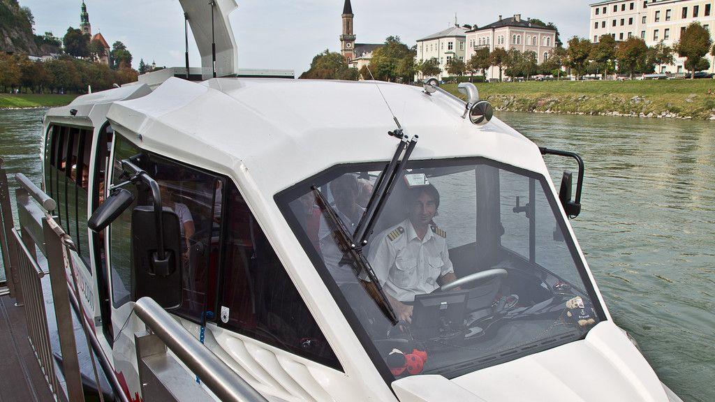 Ausfahrt mit dem Amphiebienbus