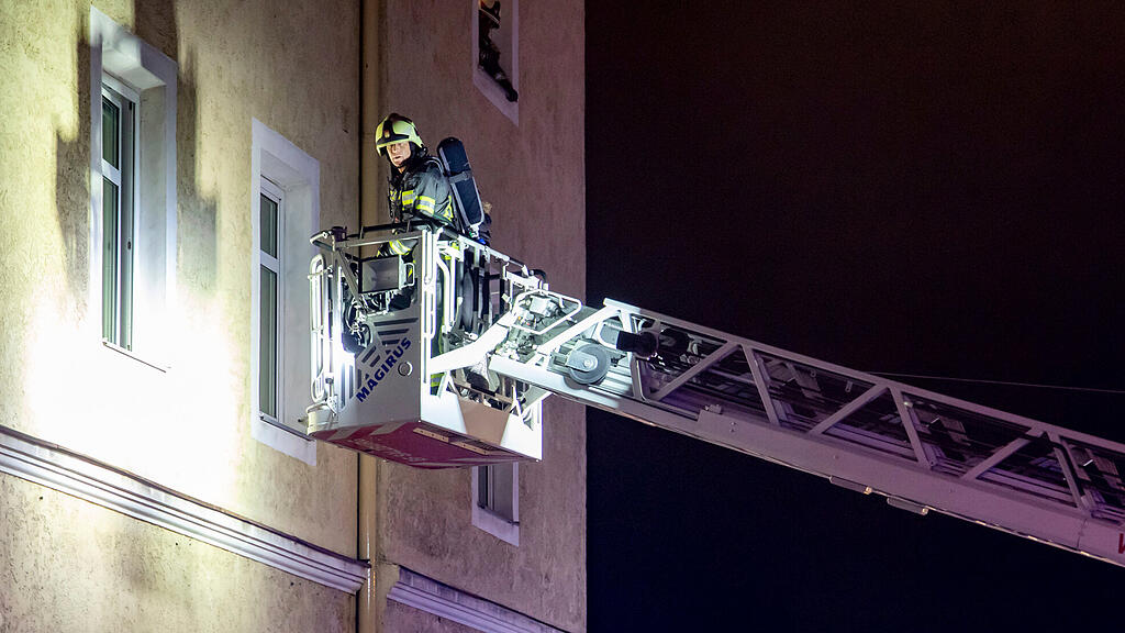 Keller-Brand in der Elisabethstraße