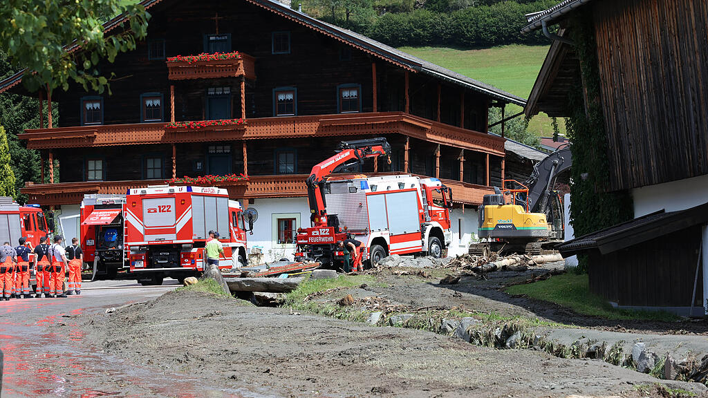 Unwetter im Oberpinzgau: Hollersbach