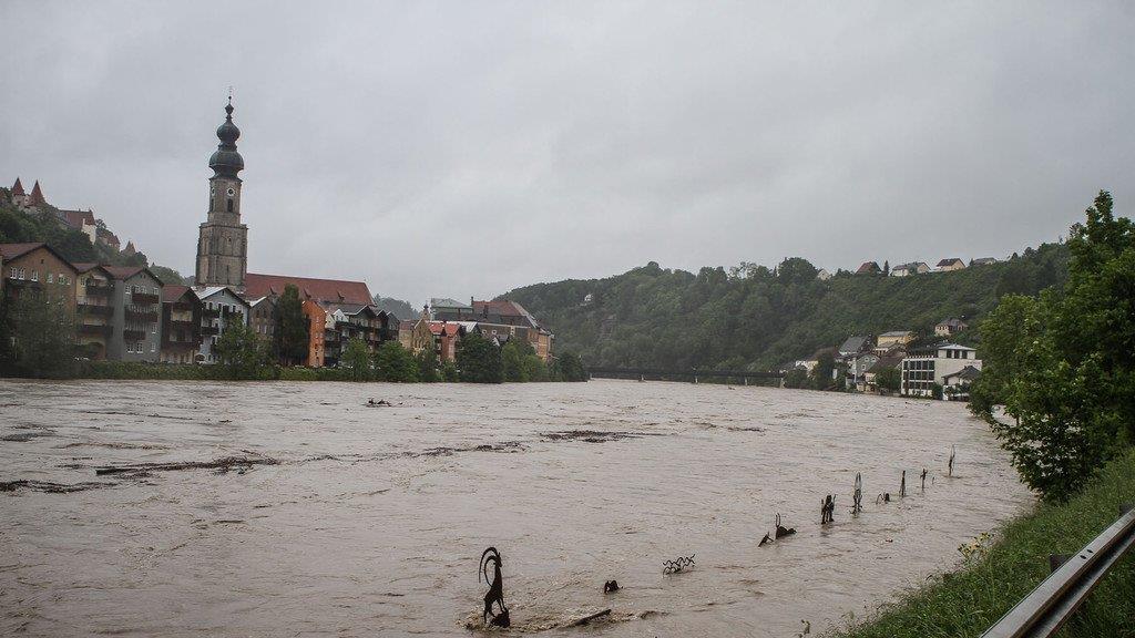 Hochwasser Hochburg-Ach (OÖ)