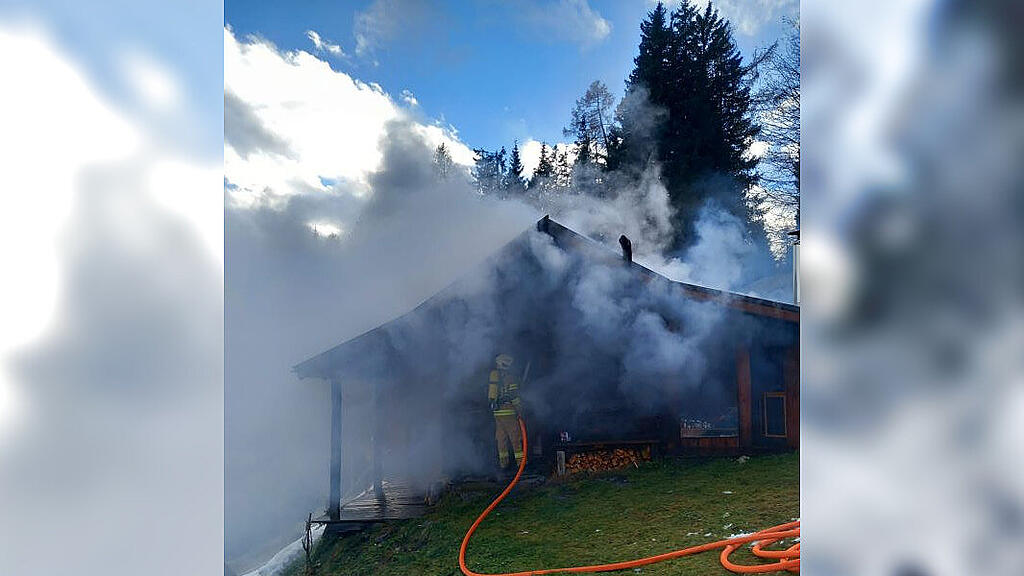 Hüttenbrand Wald im Pinzgau