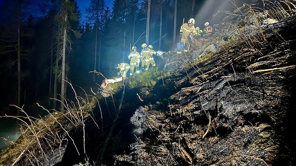 Waldbrand in Mariapfarr